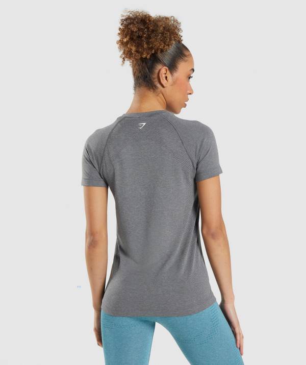Damske Tricka Gymshark Vital Seamless 2.0 Light Siva | YV8019342